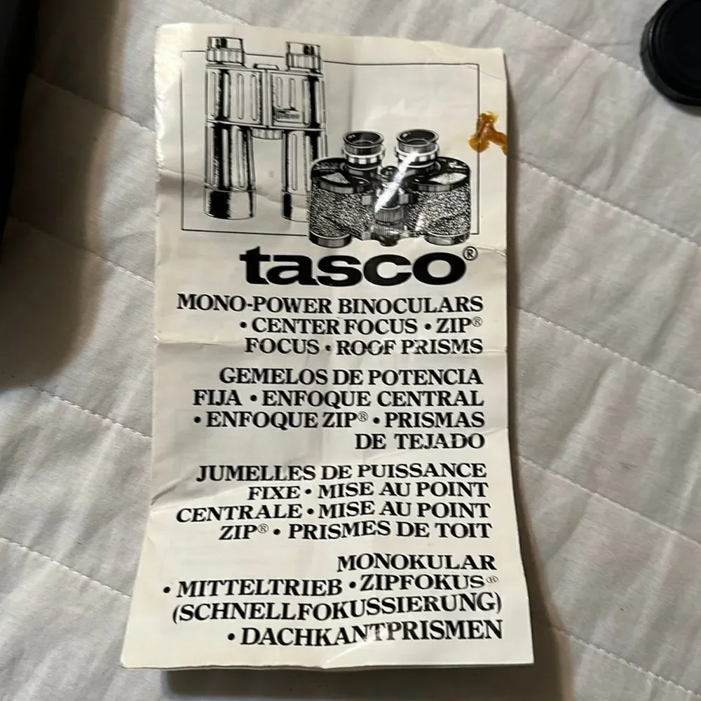 Vintage tasco 7 x 35mm 341 FT at 1000 yards Mono-Power Binoculars